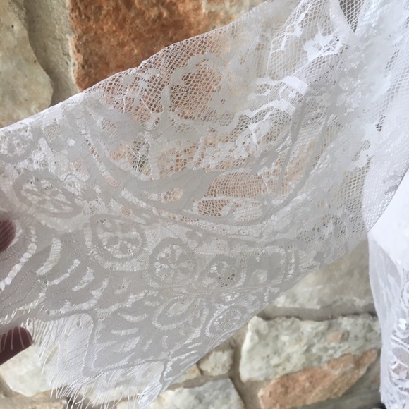 5 ⭐️ fave! White lace sheer dress or coverup - Picture 7 of 8